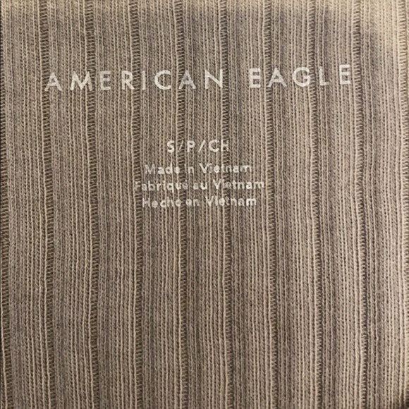 American Eagle Tan Cotton Tank Top With Slit. - Picture 5 of 6